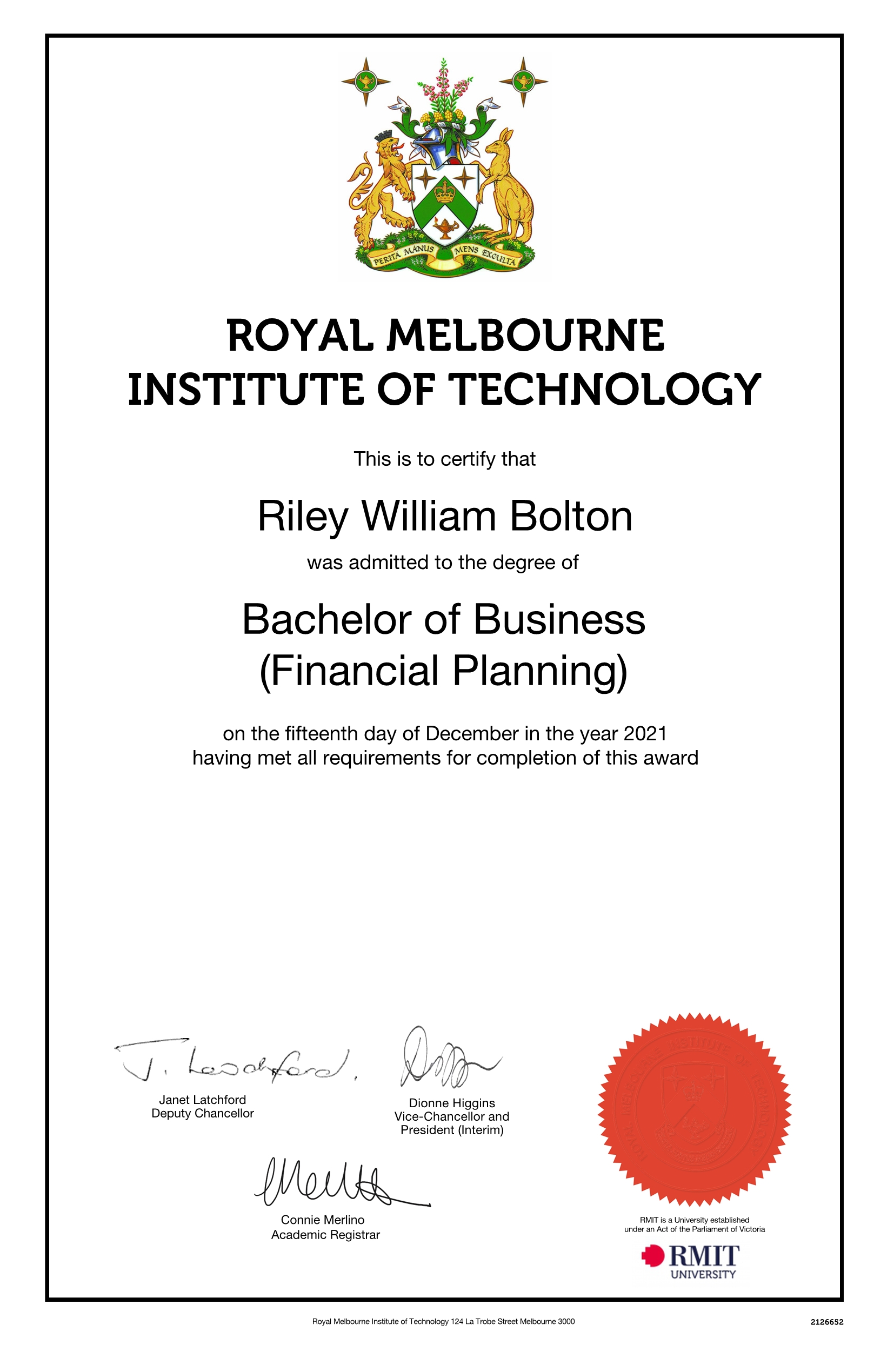 Bachelor of Business
